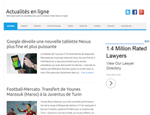 Tablet Screenshot of actualites-move.com